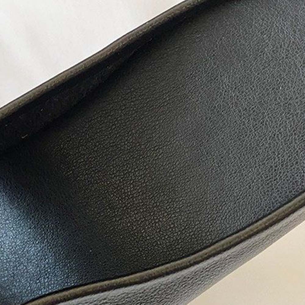 Hojanaranja Medias pantuflas mujer cómodas planas de piel