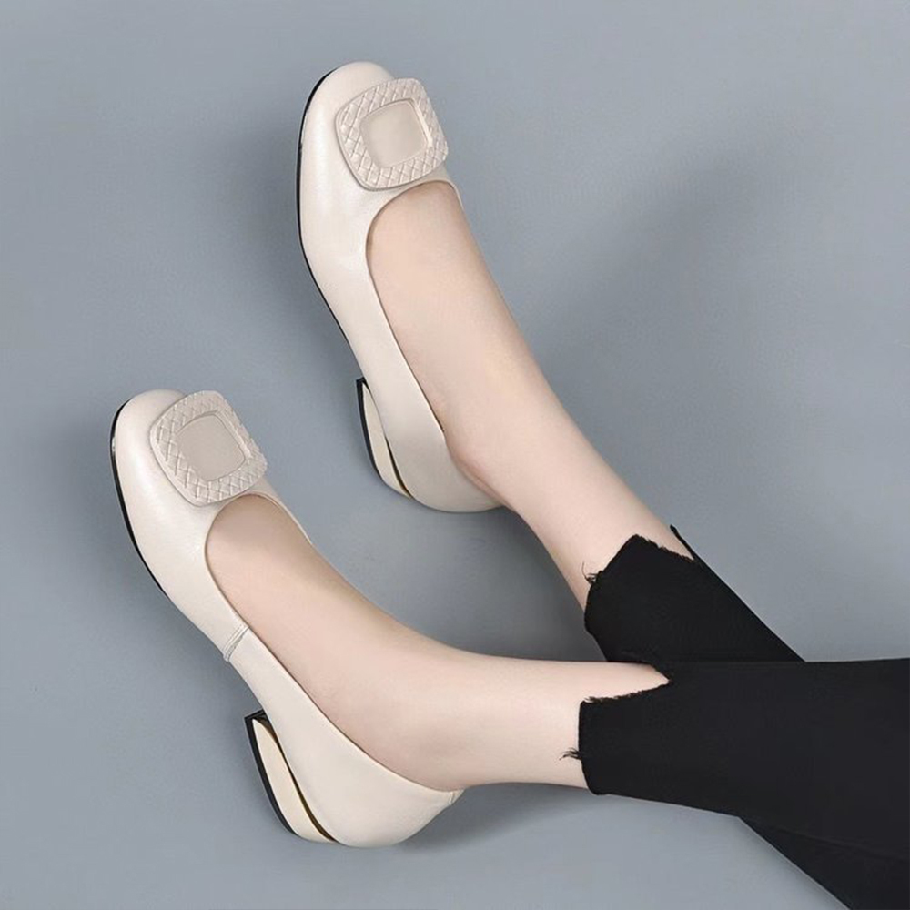 2024 Women’s Stylish and Comfortable Buckle Block Heels