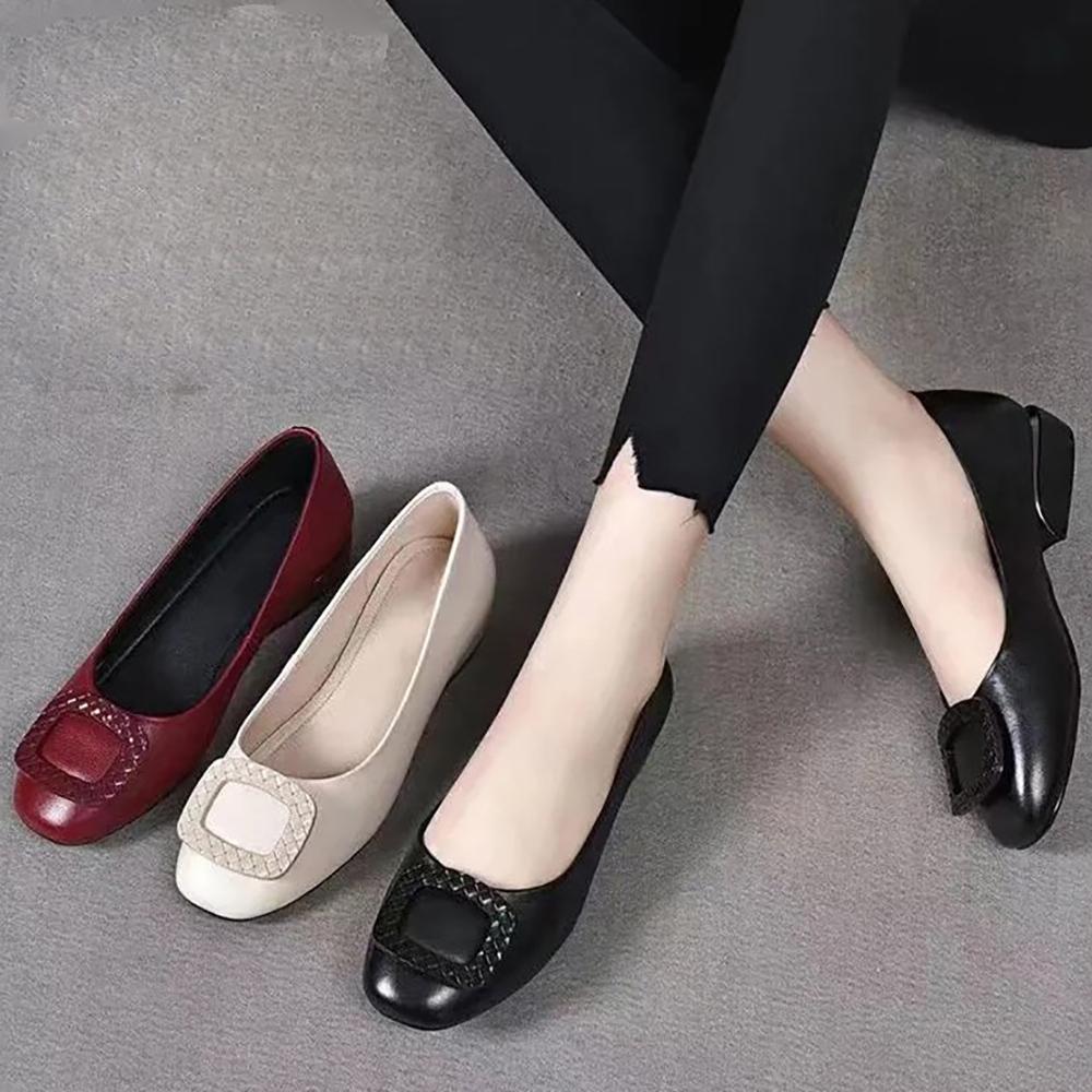 2024 Women’s Stylish and Comfortable Buckle Block Heels