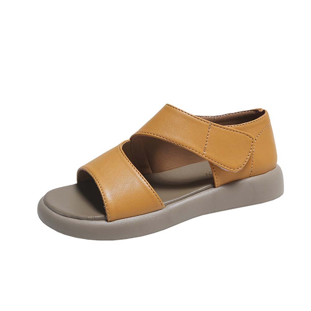 Sandalias con soporte de suela blanda estilo romano para mujer