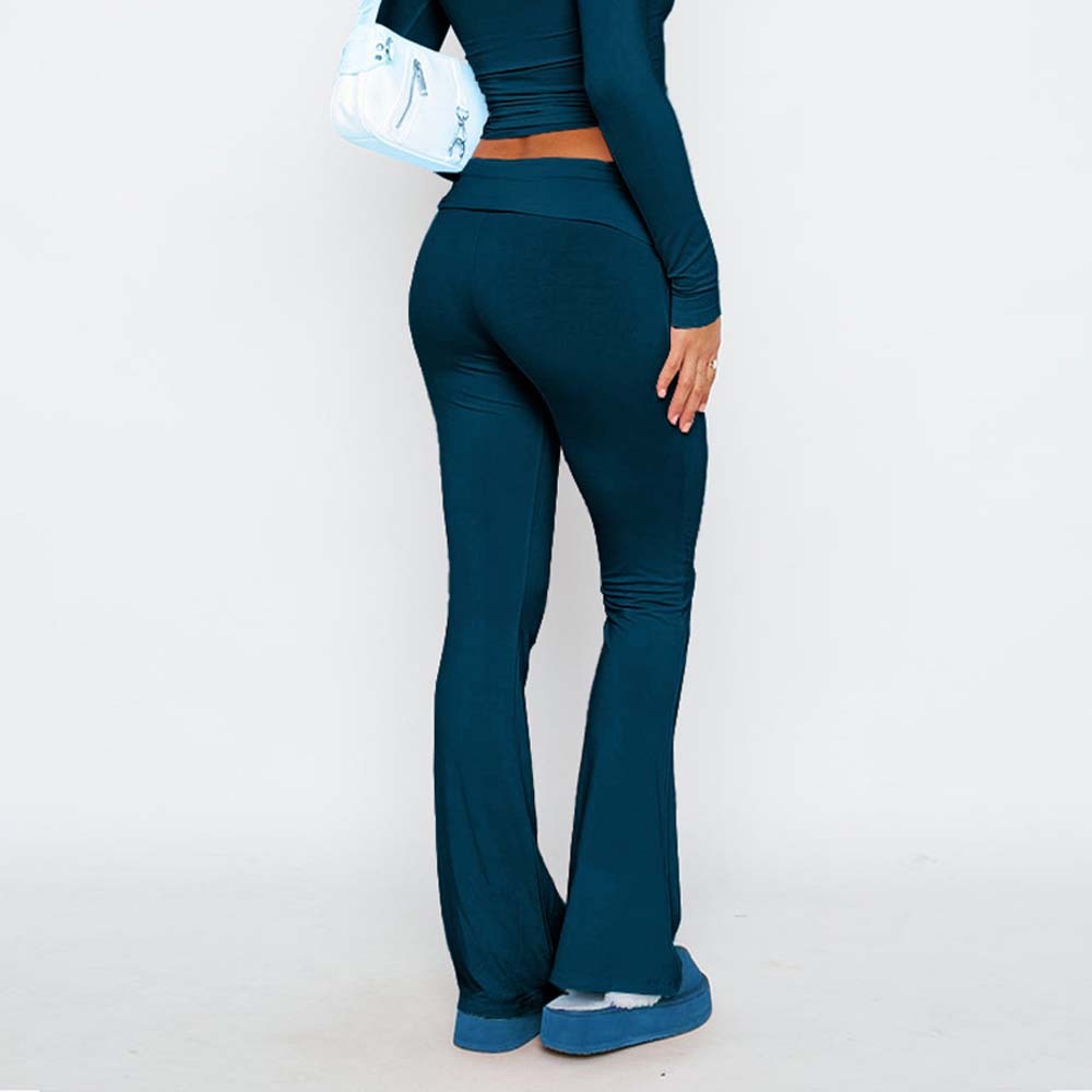 Stylish and Comfortable Women's Slim Fit Low Waist Flare Pants