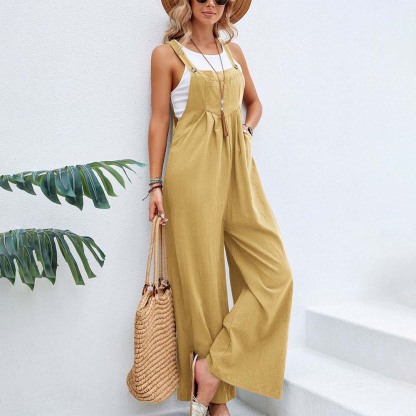 Olivoslindo Nuevos monos casuales de mujer de color sólido a la moda