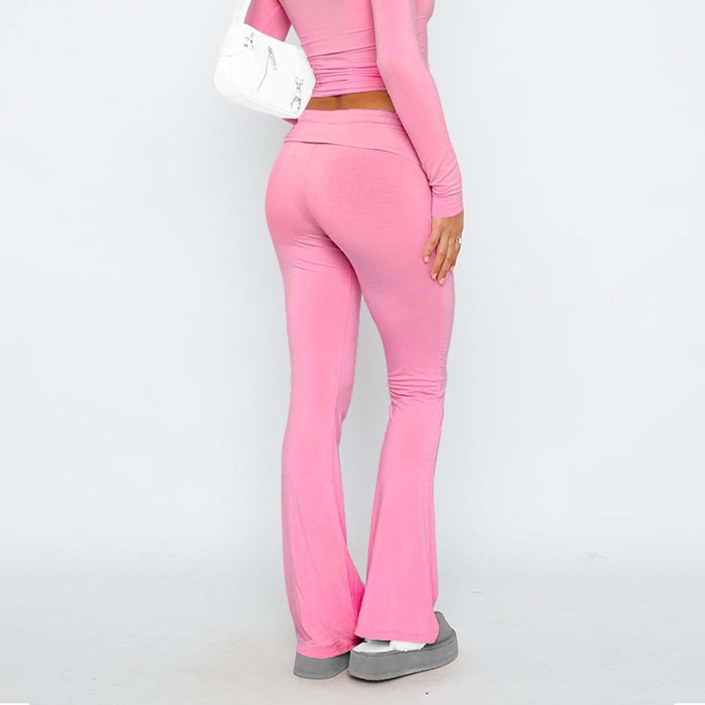 Stylish and Comfortable Women's Slim Fit Low Waist Flare Pants