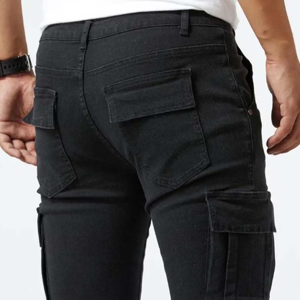 Vaqueros elásticos ajustados para hombre de nueva moda