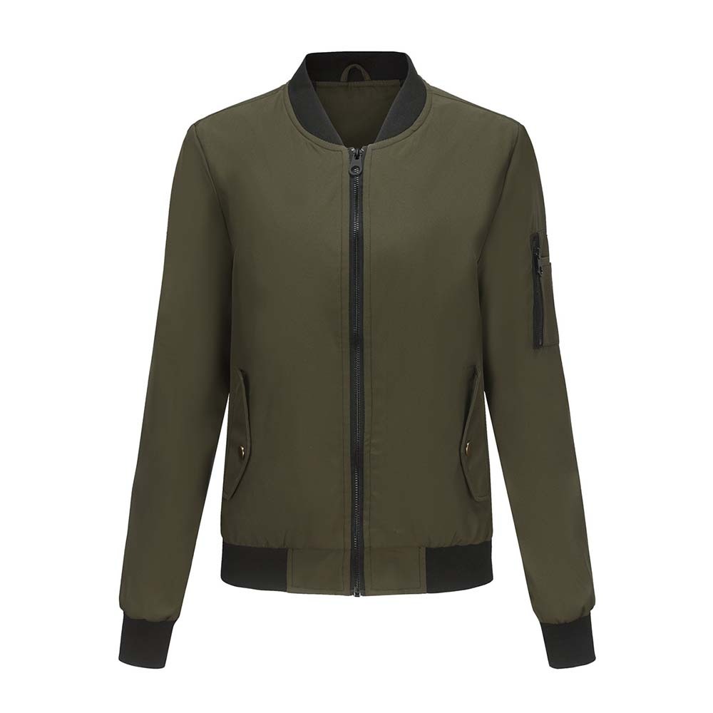 Olivoslindo 2023 primavera y otoño nueva chaqueta de vuelo informal de manga larga ajustada para mujer