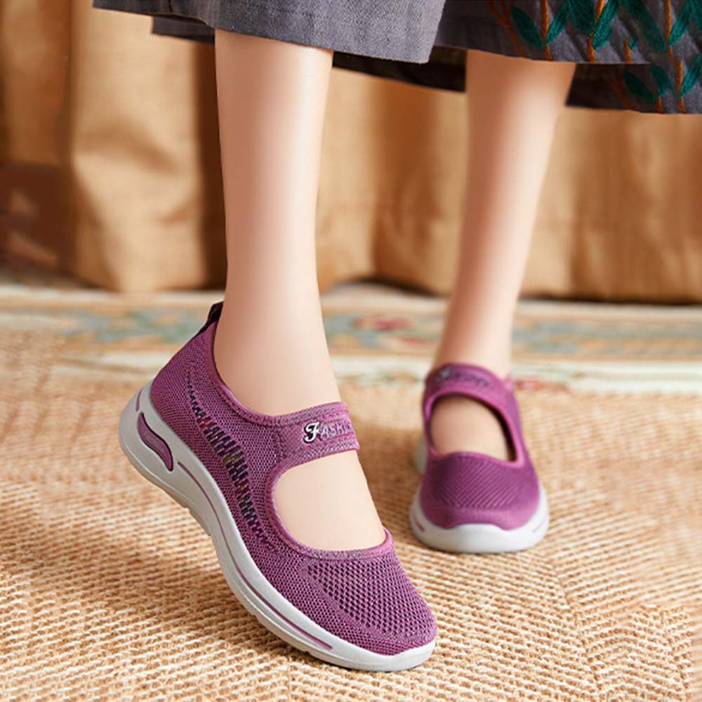 2024 New style soft sole woven breathable casual shoes for women