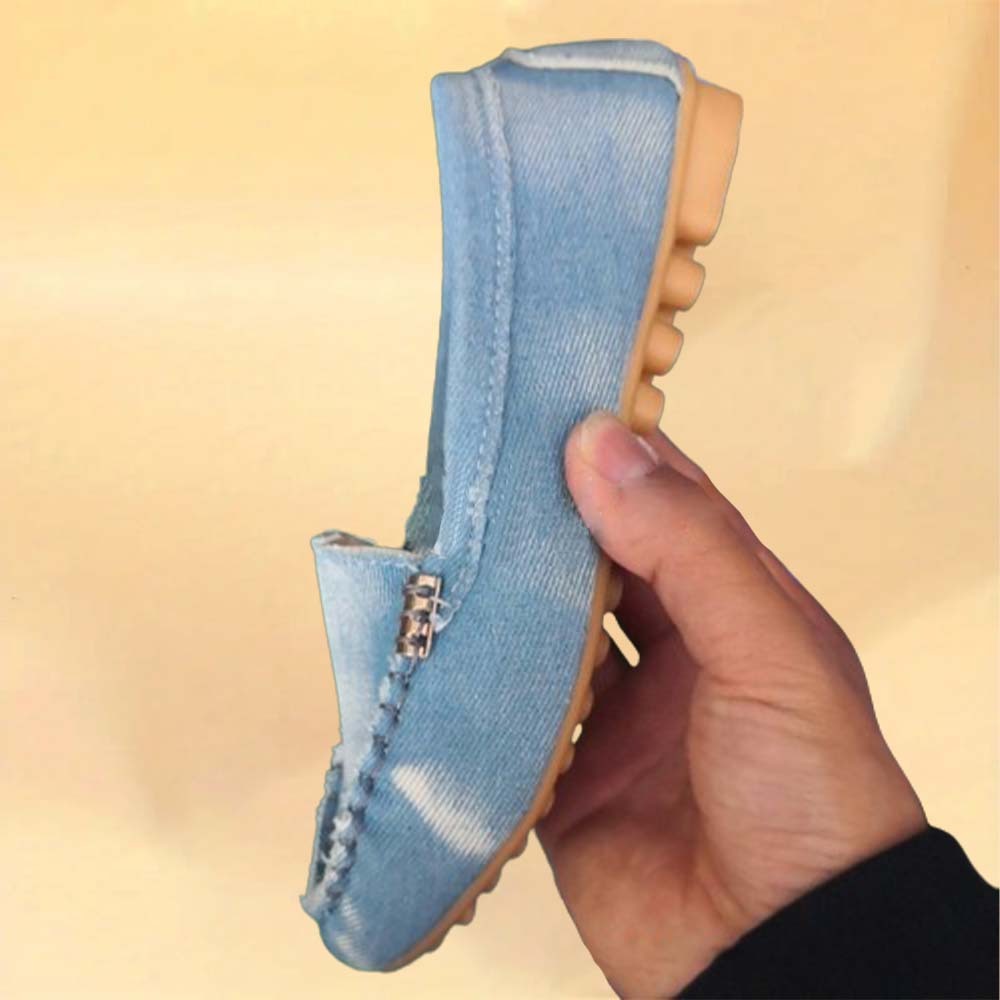 Women's comfortable flats, fashionable slip-on soft-soled loafers