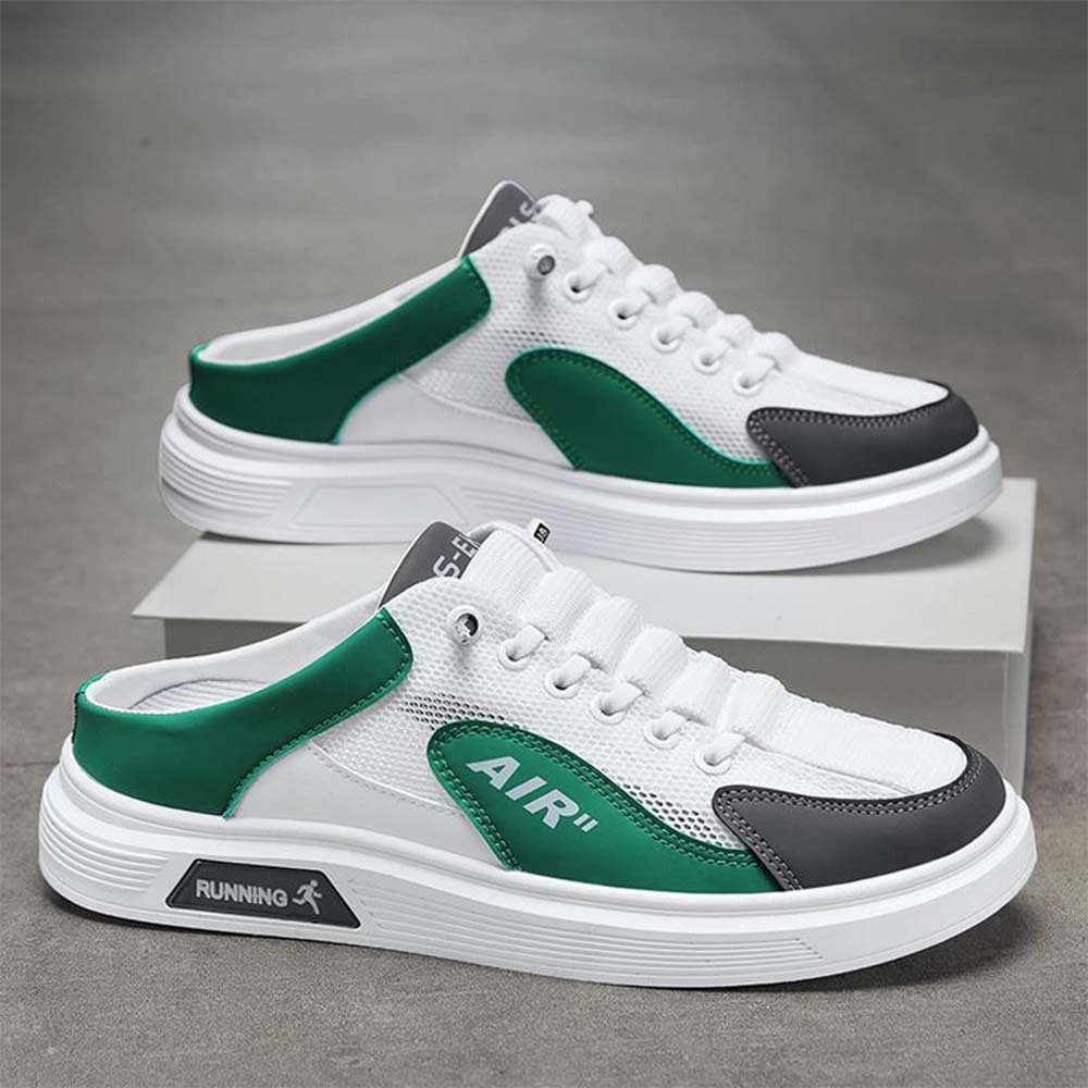 2024 New Summer Men's Lightweight Breathable Mesh Half Slippers