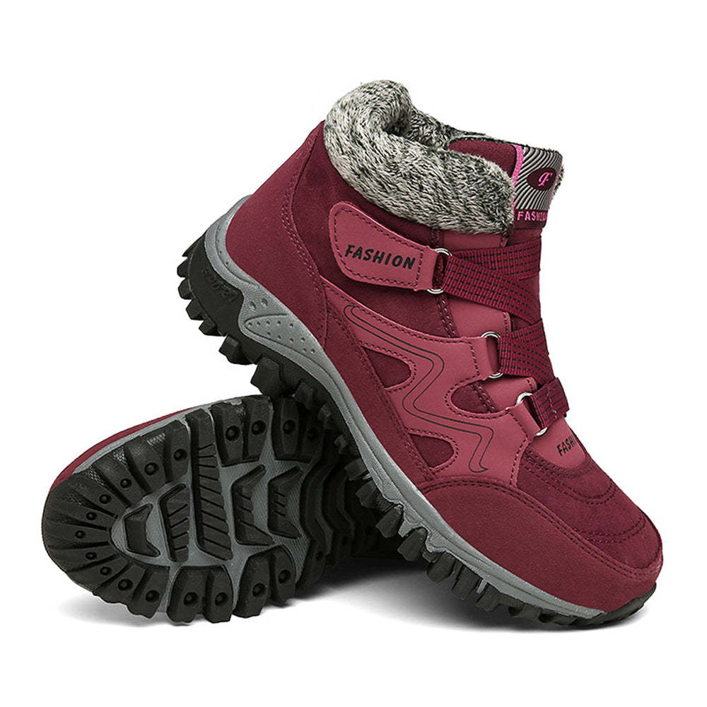 Botas de invierno de mujer con estilo para la estación fría.