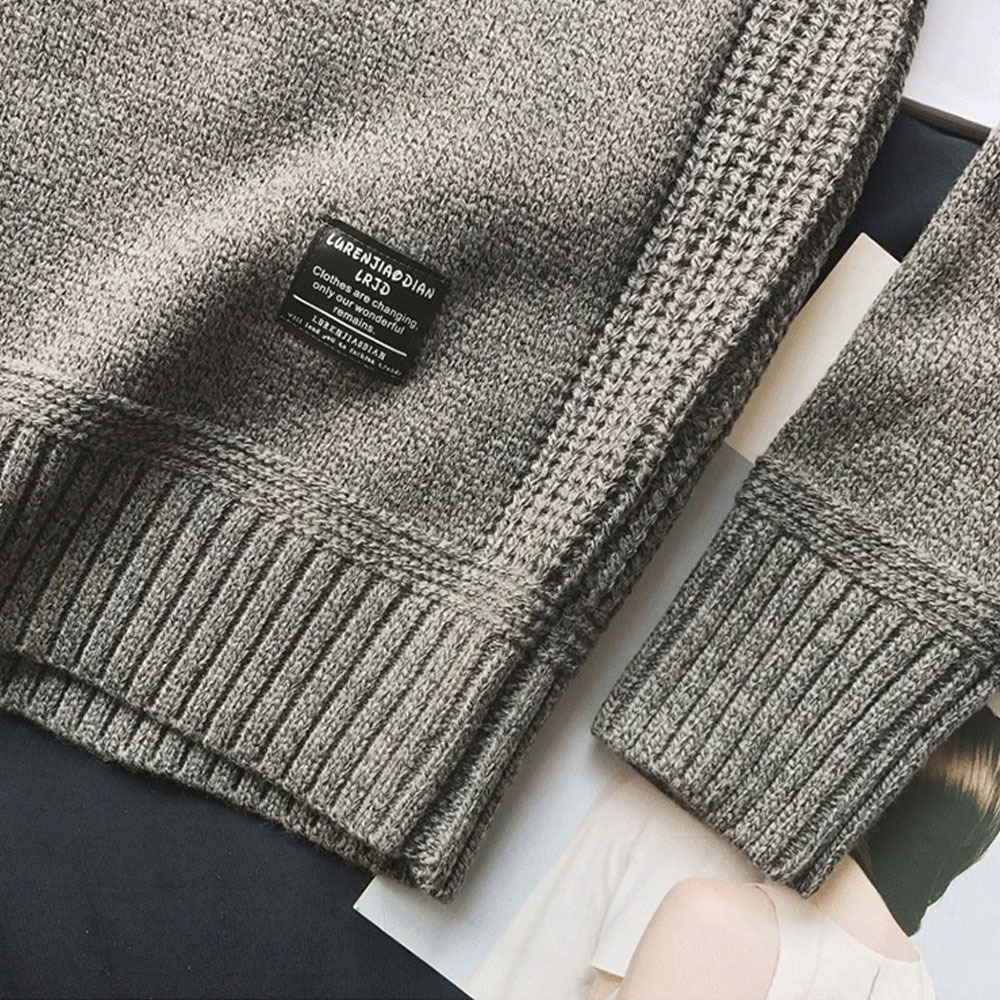 Glowtomato™ Men's winter thickened retro round neck pullover sweater