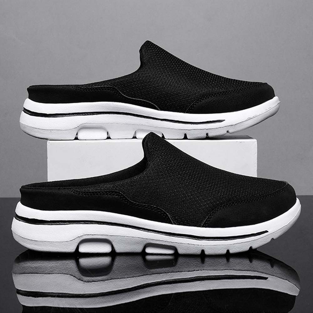 Smiledeer Men's and women's comfortable slip-ons breathable half-slippers