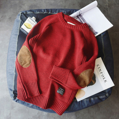 Glowtomato™ Men's winter thickened retro round neck pullover sweater