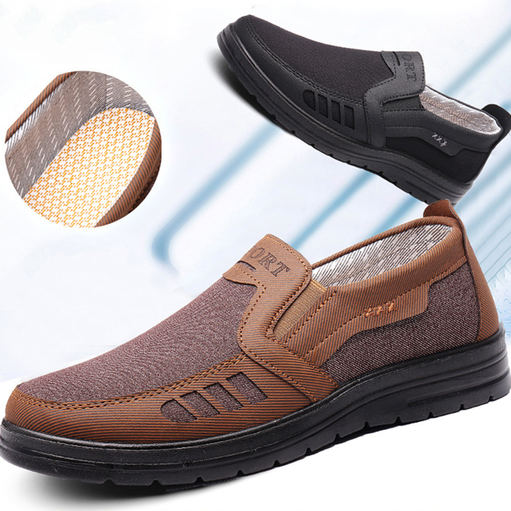 Olivoslindo Mocasines transpirables de moda para hombre, zapatos sin cordones
