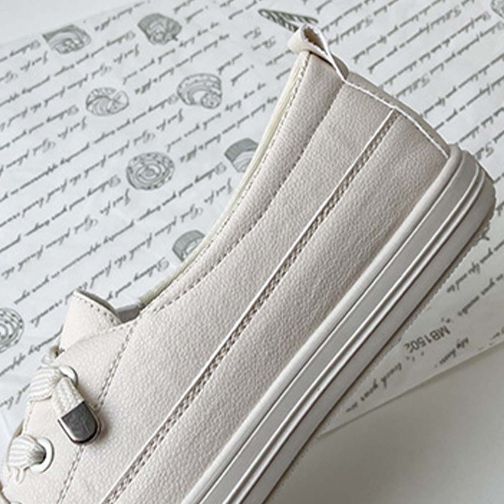 Women's casual versatile white walking shoes