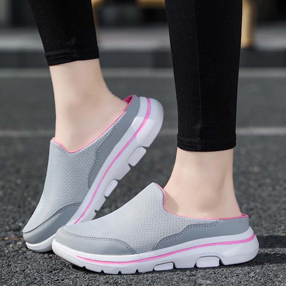 Smiledeer Men's and women's comfortable slip-ons breathable half-slippers