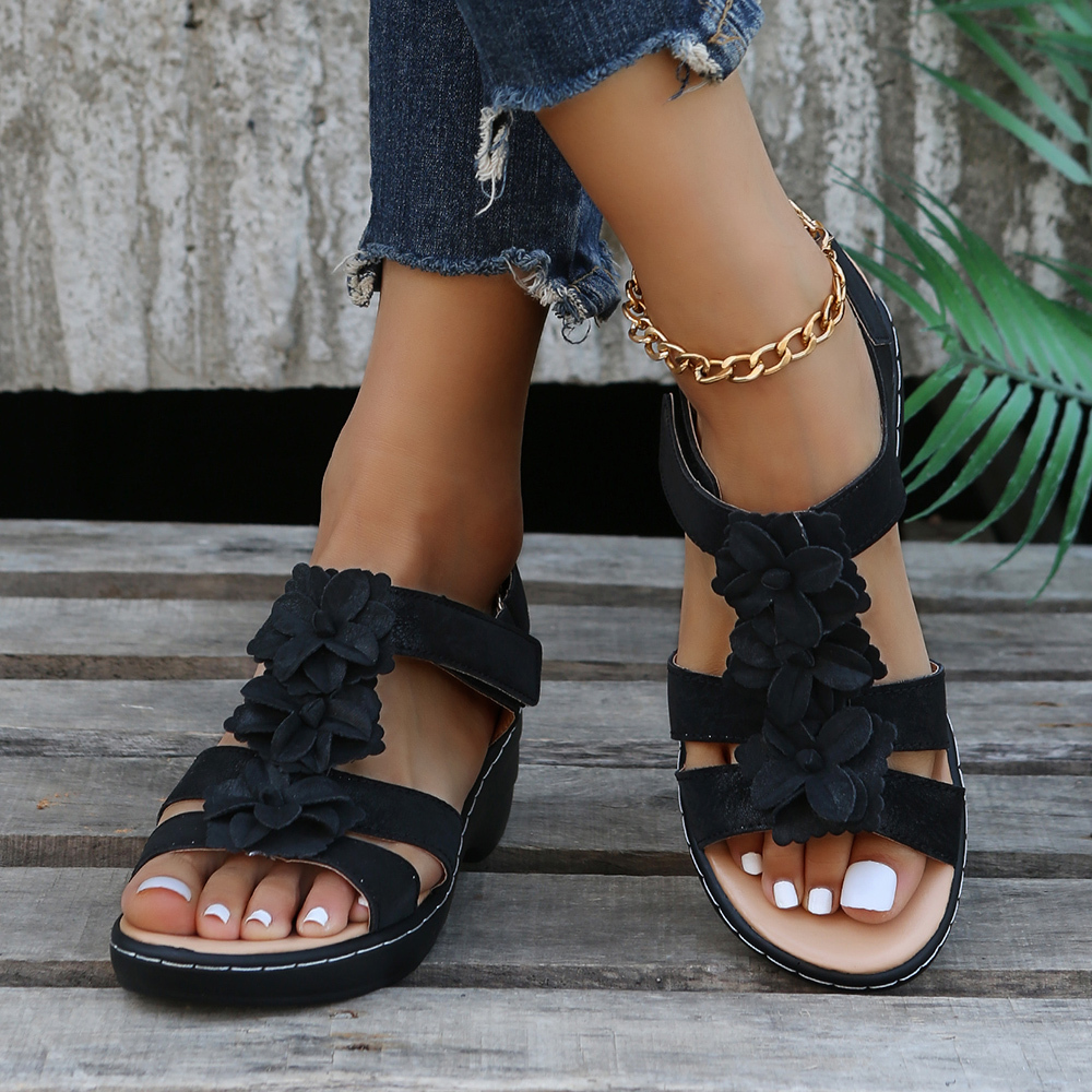 Sandalias de mujer ajustables de verano bohemio