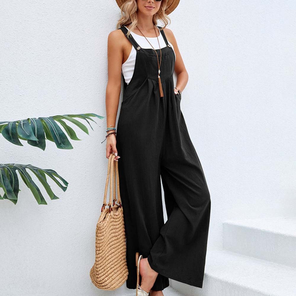 Olivoslindo Nuevos monos casuales de mujer de color sólido a la moda