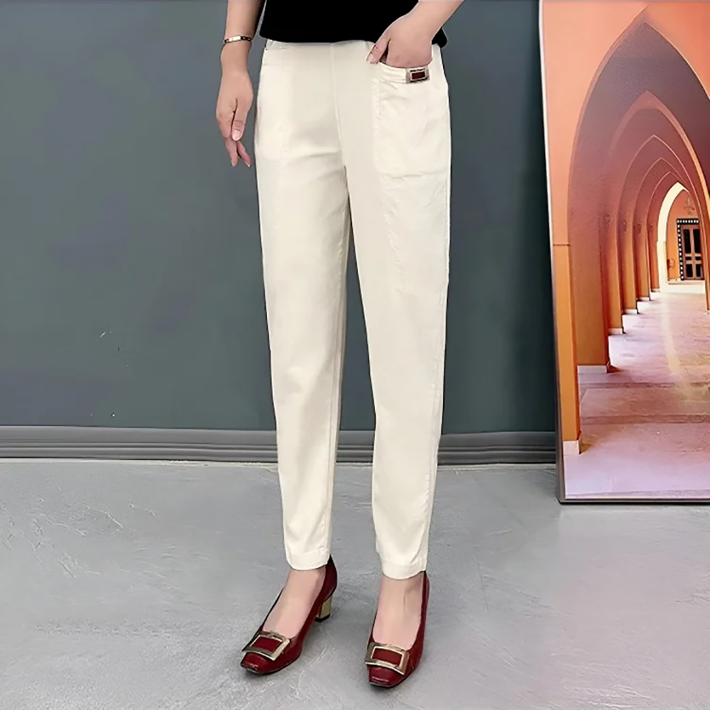Women's Soft Elastic Waist Harem Pants