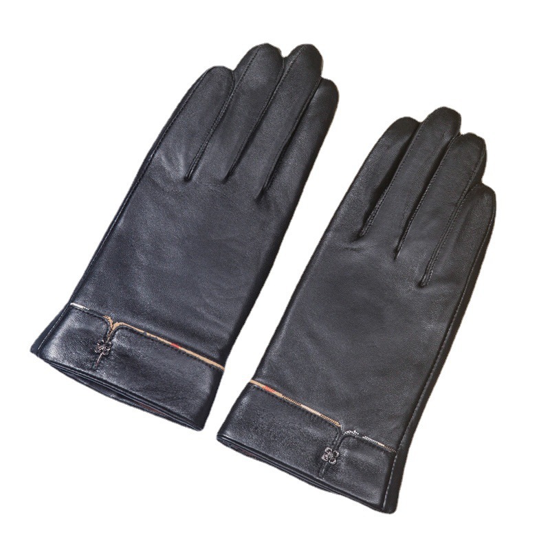 Guantes de PU simples y cálidos a prueba de viento