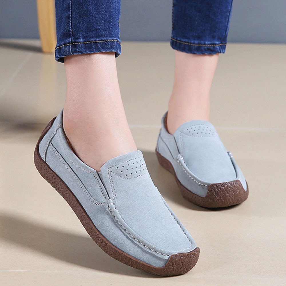 New style women's retro all-match slip-on beanie shoes