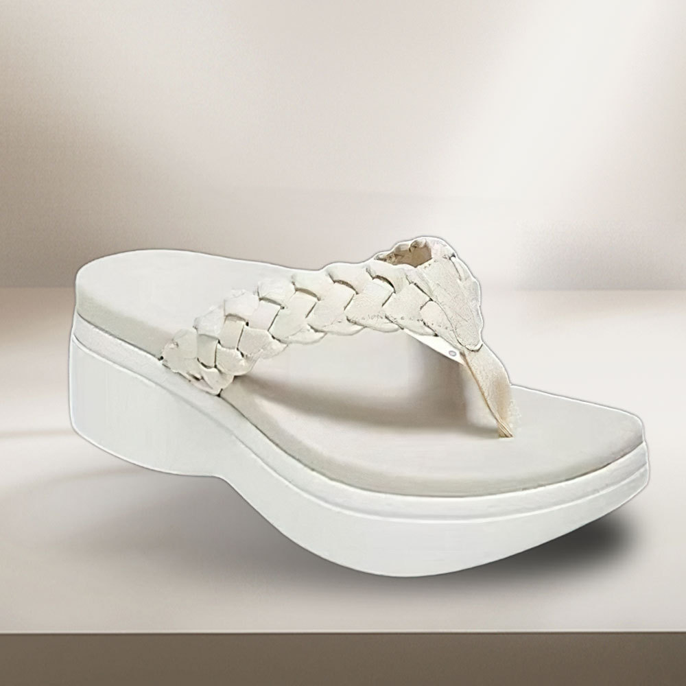 Women's Comfortable Thick Sole Wedge Flip Flop Sandals