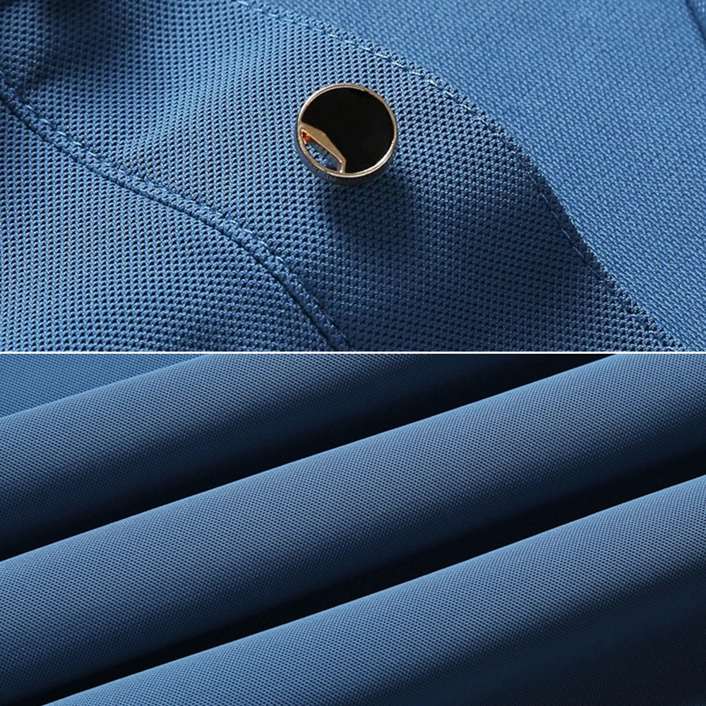 Men's Breathable Ice Silk Short Sleeve Polo Shirt