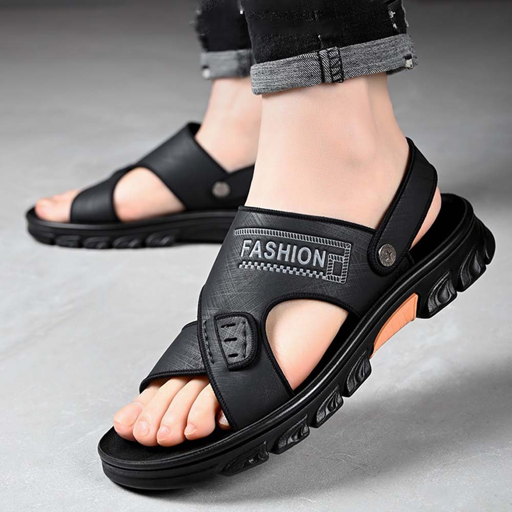 Sandalias de playa con punta abierta, antideslizantes y transpirables para hombre