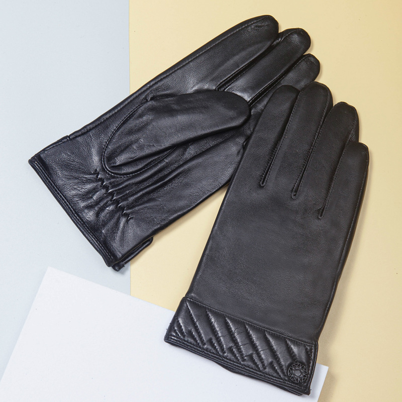 Exquisitos guantes clásicos de invierno cálidos a prueba de viento PU