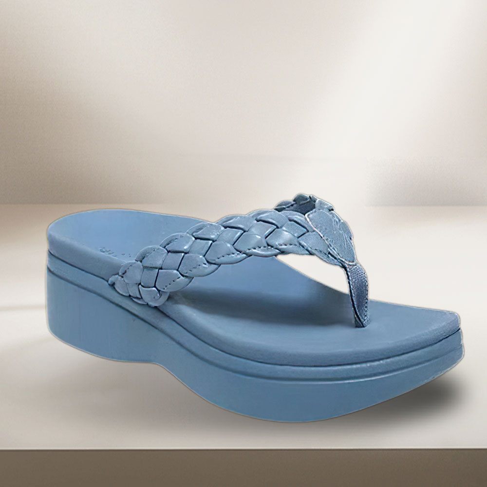 Women's Comfortable Thick Sole Wedge Flip Flop Sandals