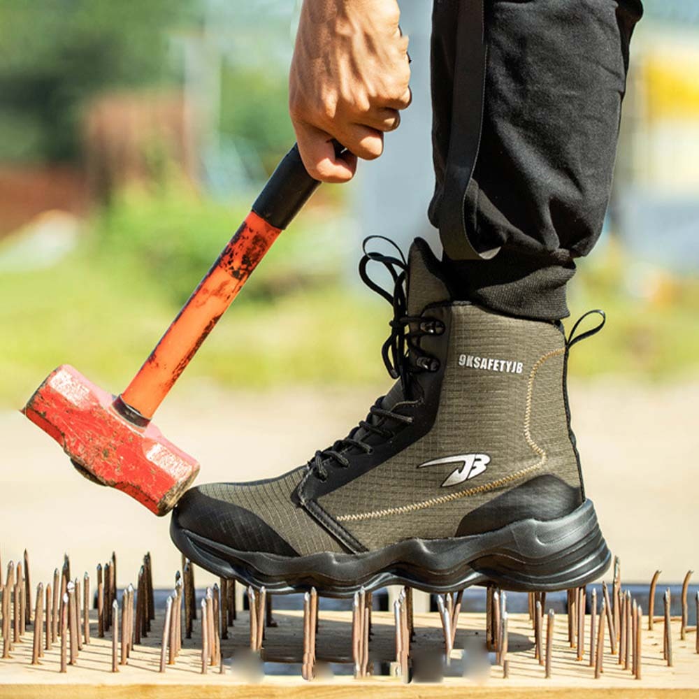 New steel-toe anti-smash, anti-puncture, wear-resistant safety shoes