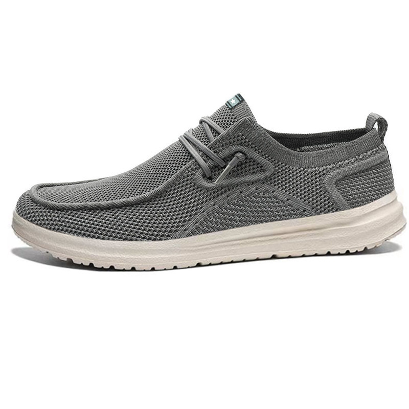 Men's breathable and comfortable mesh lace-up casual shoes