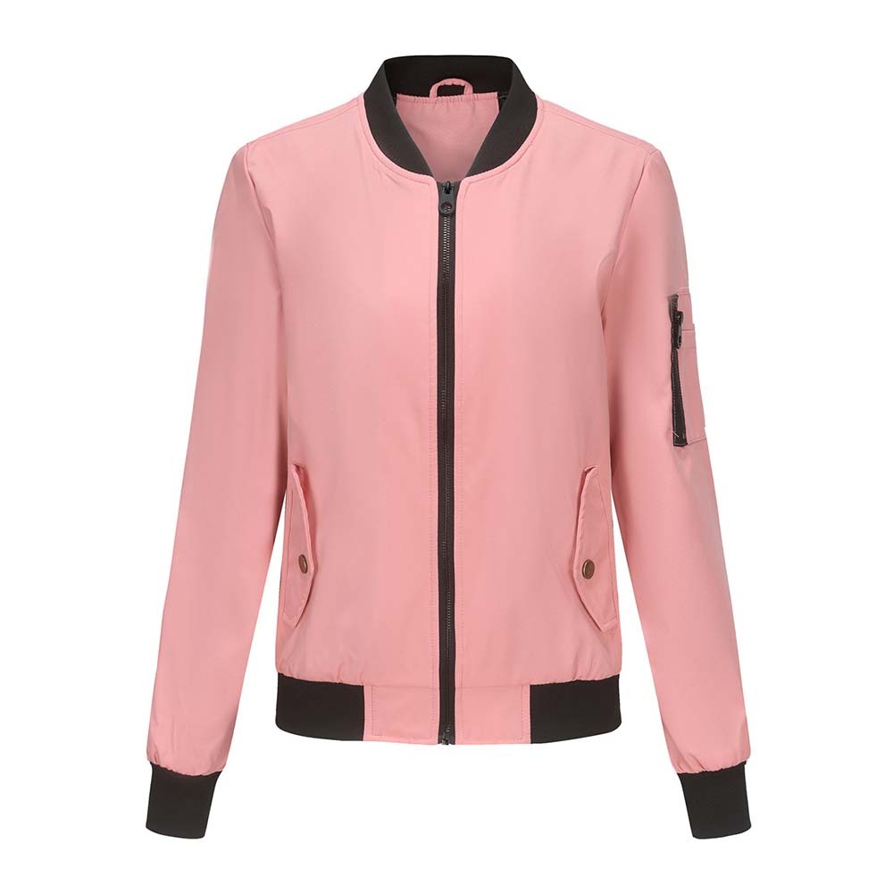 Olivoslindo 2023 primavera y otoño nueva chaqueta de vuelo informal de manga larga ajustada para mujer
