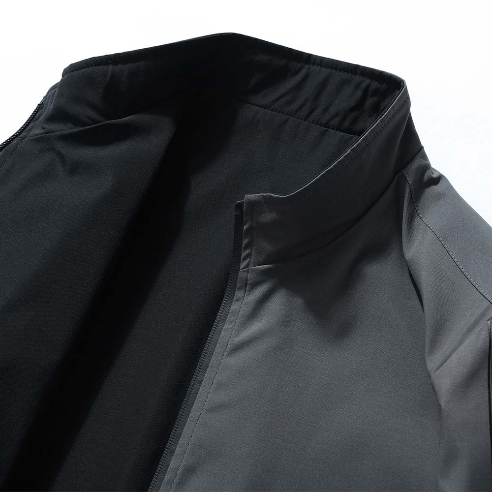 Olivoslindo Nueva chaqueta informal de primavera y otoño para hombre, ropa de abrigo reversible