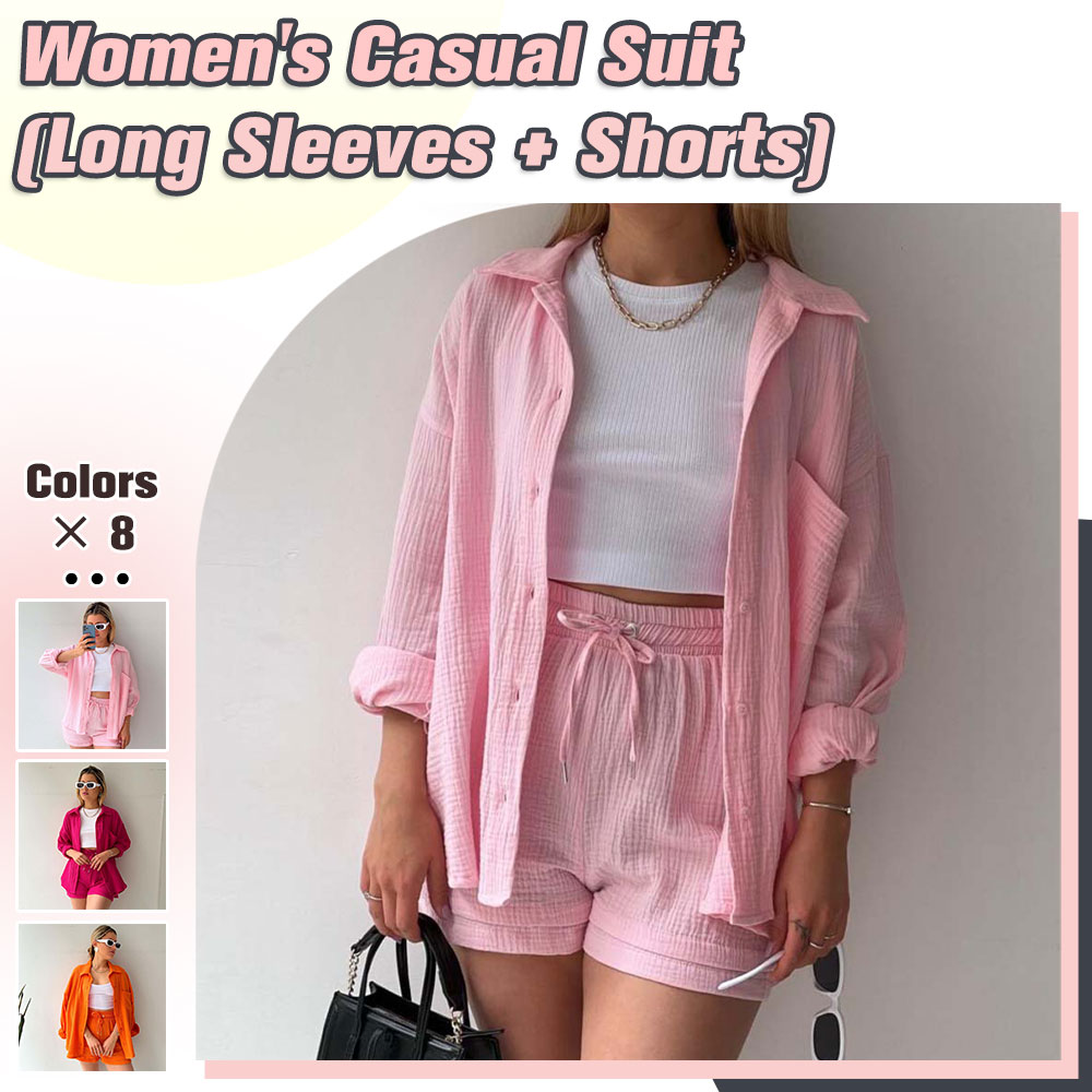 Traje de mujer (camisa de manga larga + pantalón corto)