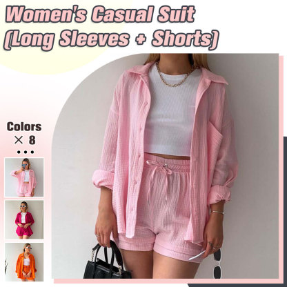 Traje de mujer (camisa de manga larga + pantalón corto)