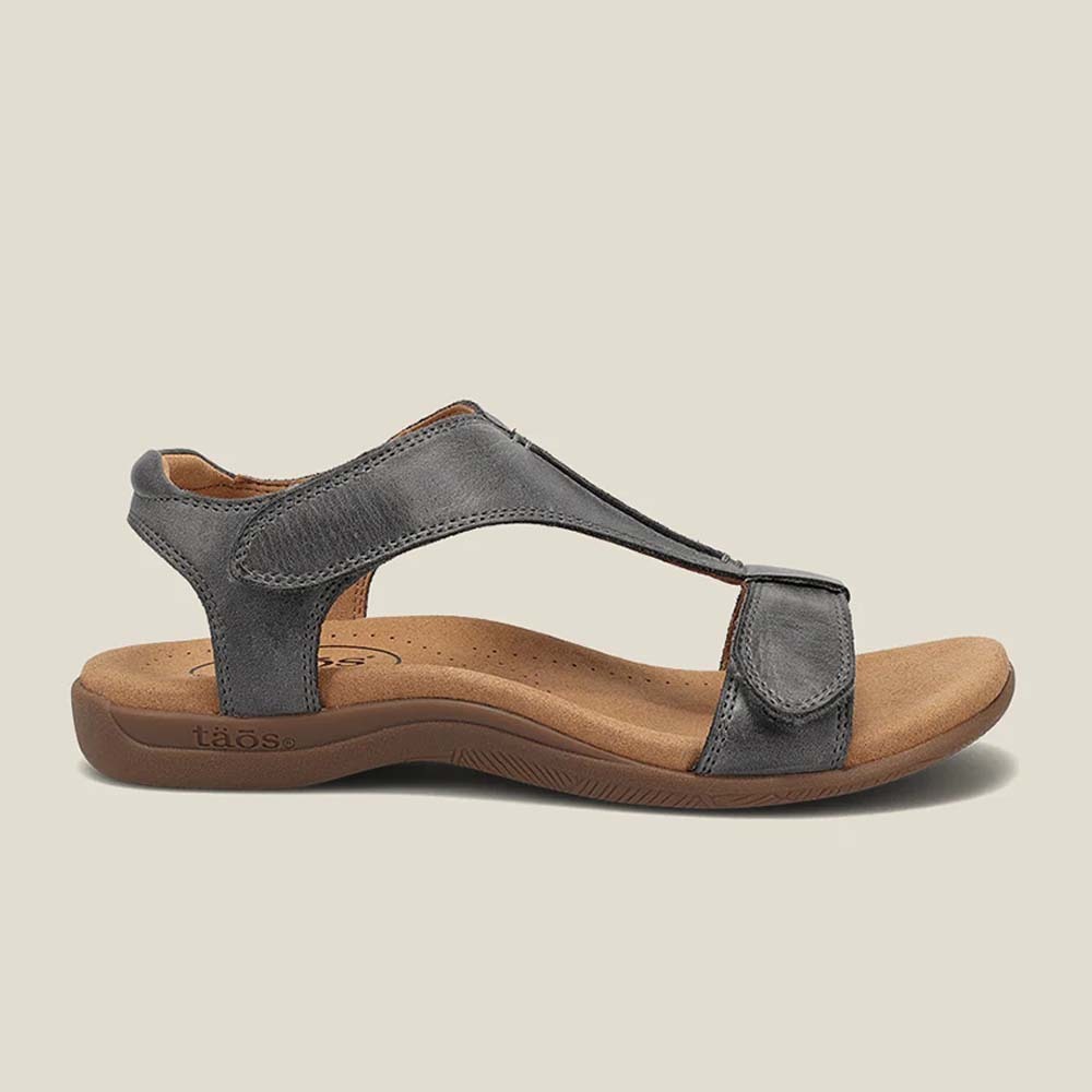 Hojanaranja Nuevas sandalias de cuña con velcro retro de verano.