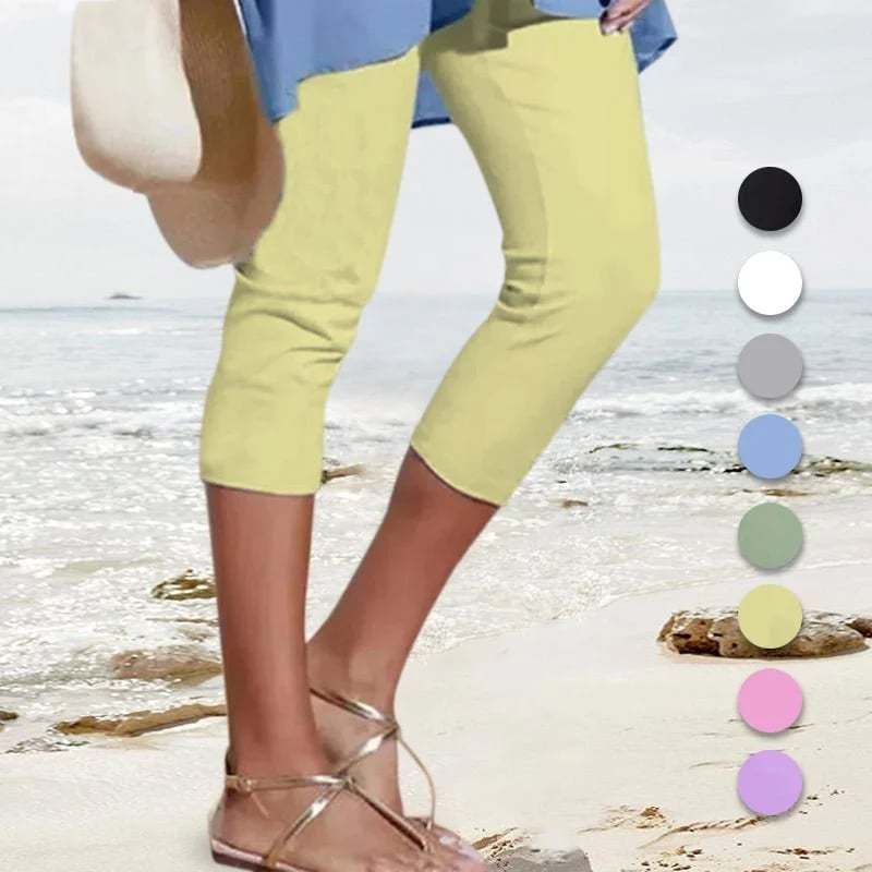 49% de descuento - Leggings casuales de color sólido para mujer👖