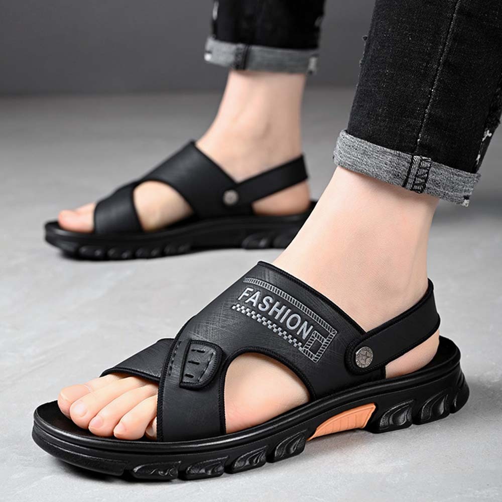 Sandalias de playa con punta abierta, antideslizantes y transpirables para hombre