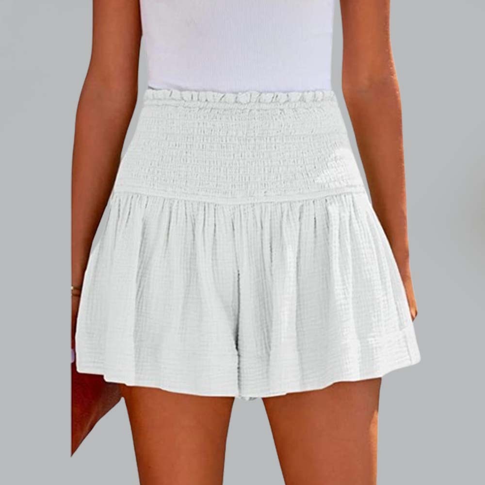 Women's summer comfortable and breathable cotton and linen culottes