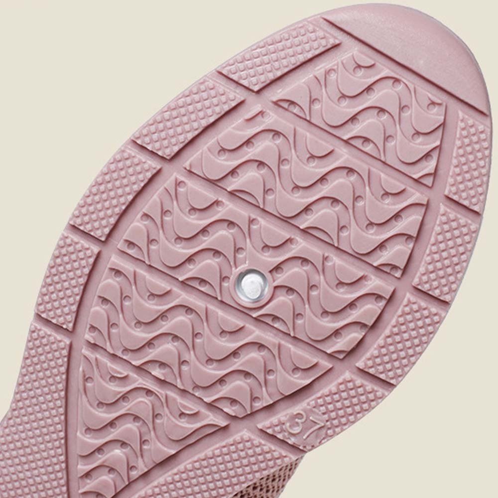 Nuevas zapatillas transpirables de suela gruesa para mujer