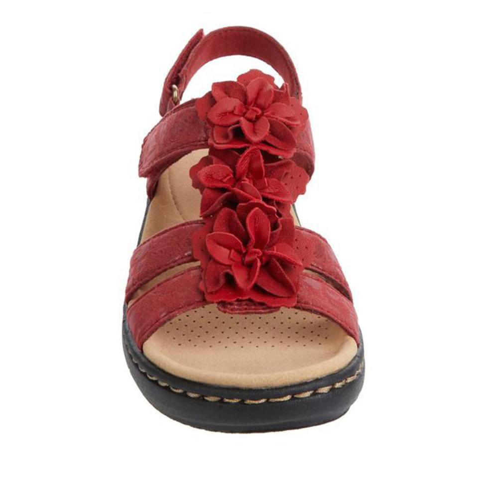 Olivoslindo Sandalias con plataforma de flores de la serie Summer para mujer