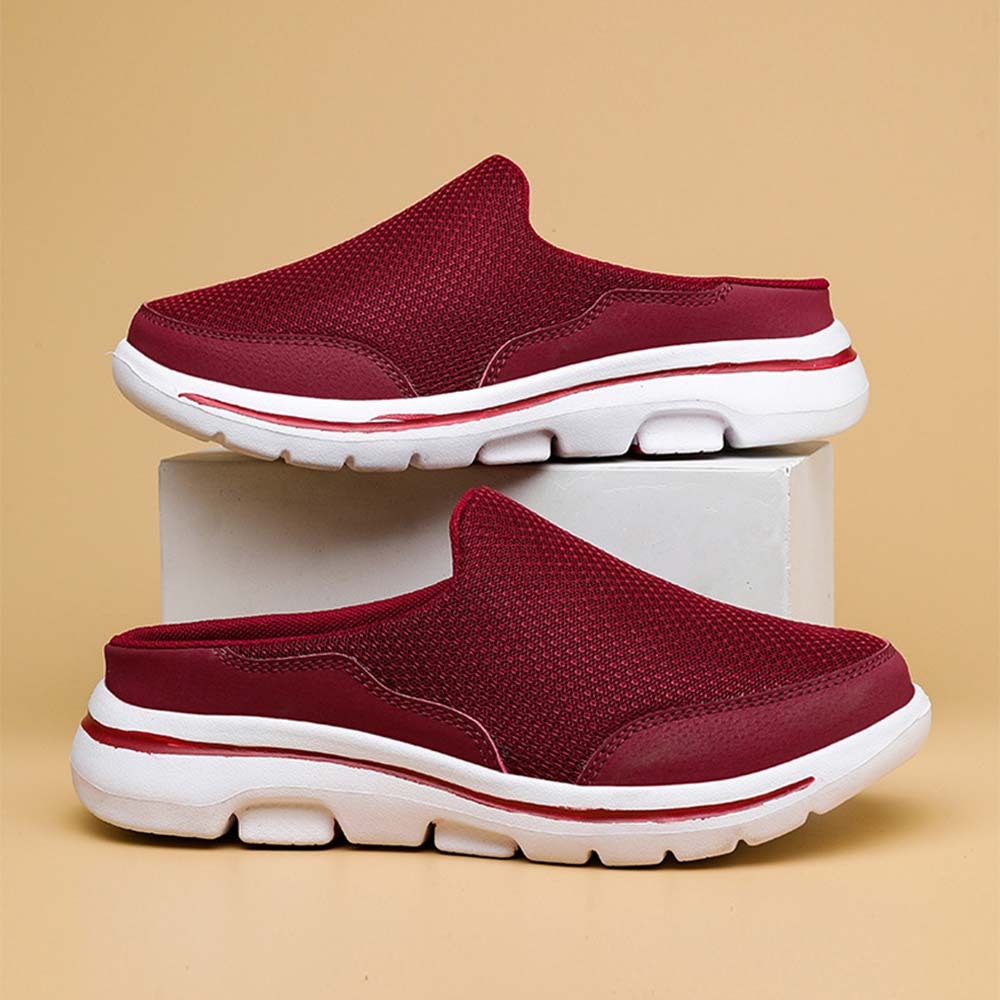 Smiledeer Men's and women's comfortable slip-ons breathable half-slippers