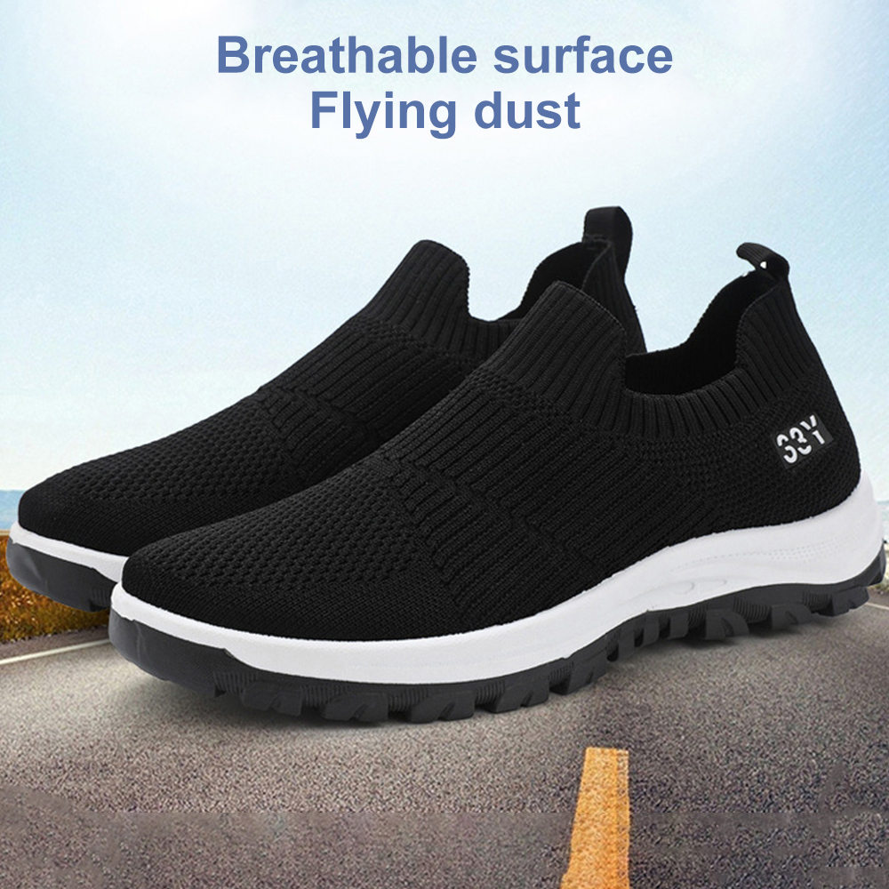 Olivoslindo Zapatos casuales transpirables tejidos con mosca nuevos de verano para hombres