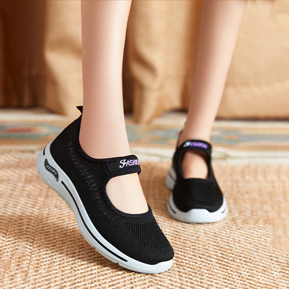2024 New style soft sole woven breathable casual shoes for women