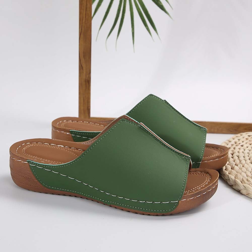 Hojanaranja Zapatillas de casa de mujer ligeras y cómodas con suela gruesa