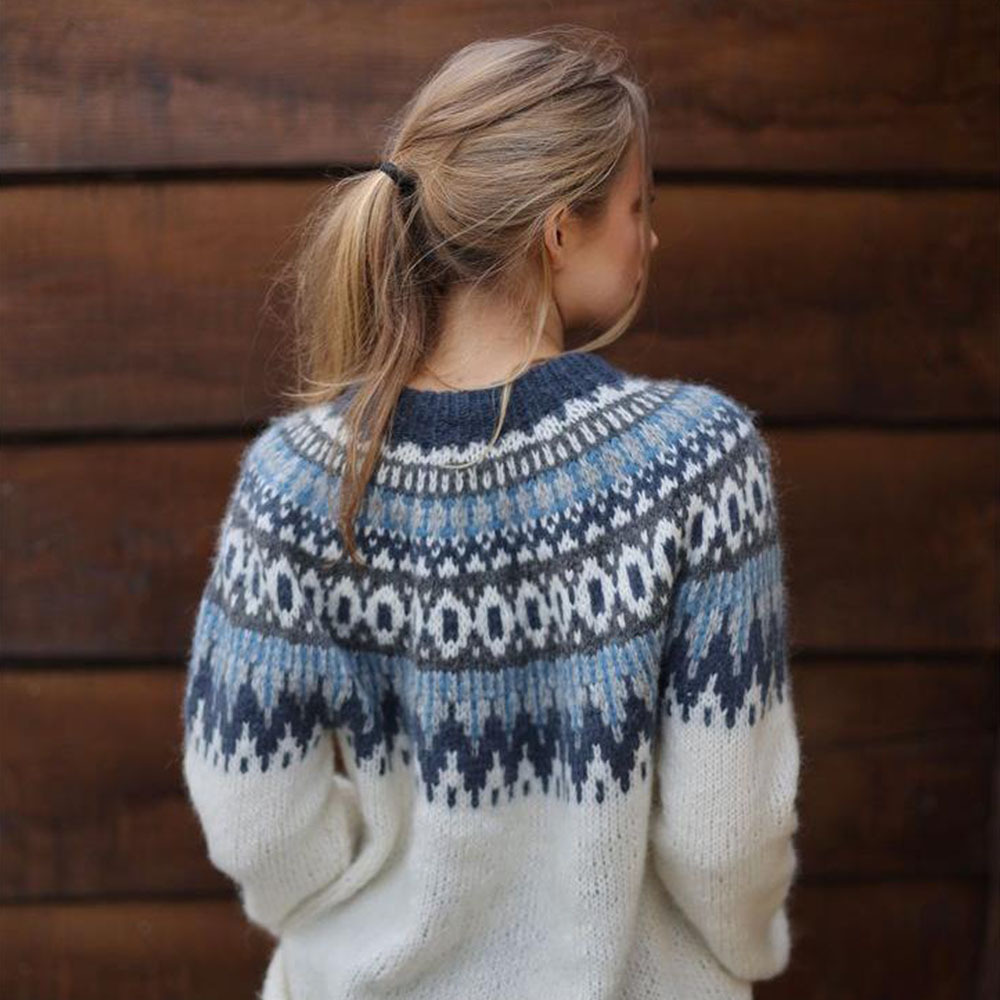 Glowtomato™ Autumn and winter women's new thickened jacquard sweater