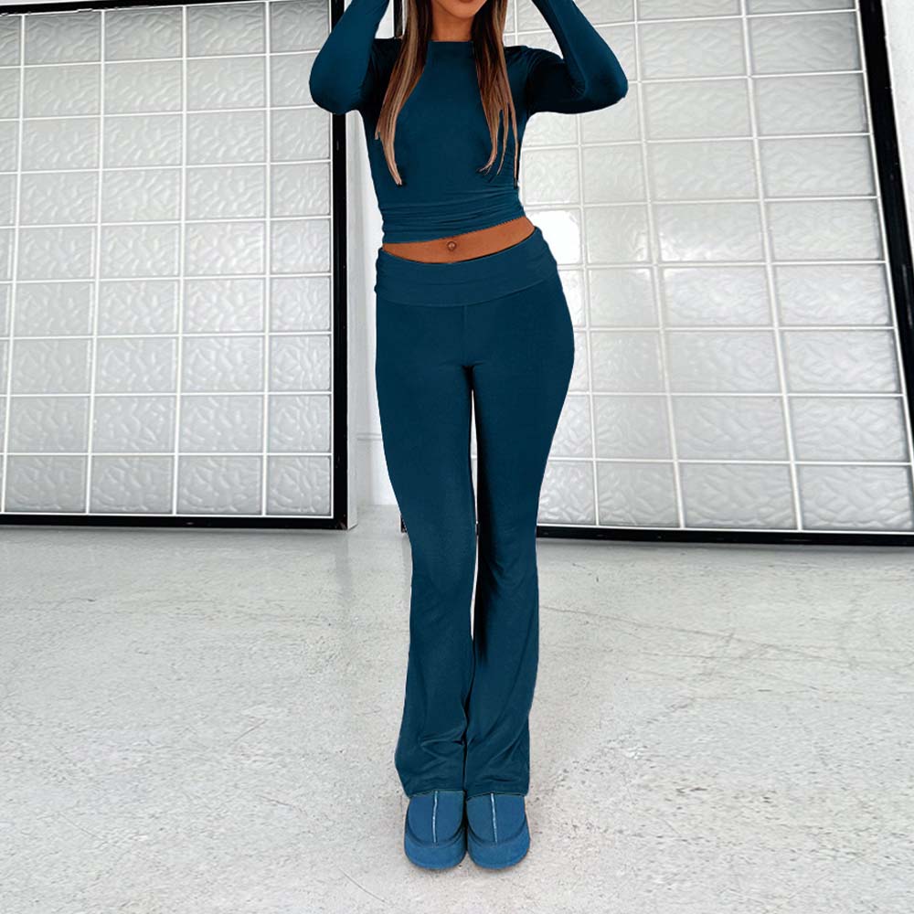 Stylish and Comfortable Women's Slim Fit Low Waist Flare Pants
