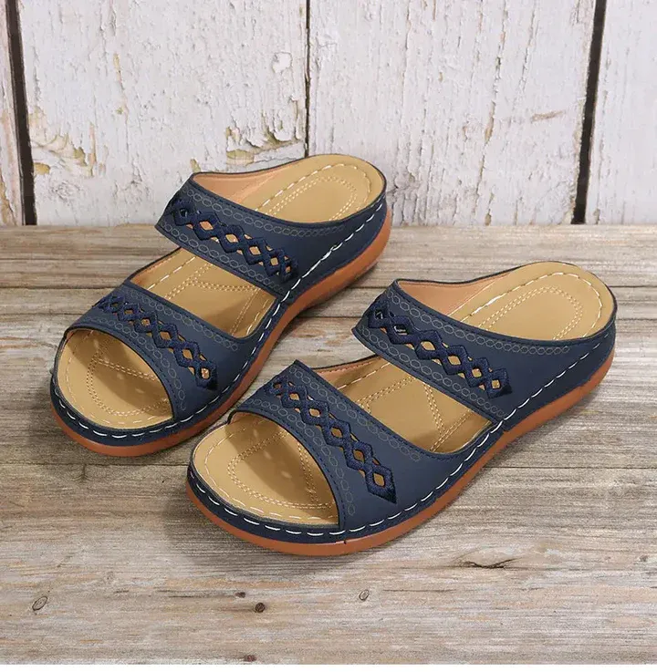 Olivoslindo Nuevas sandalias boca hueca de verano para mujer