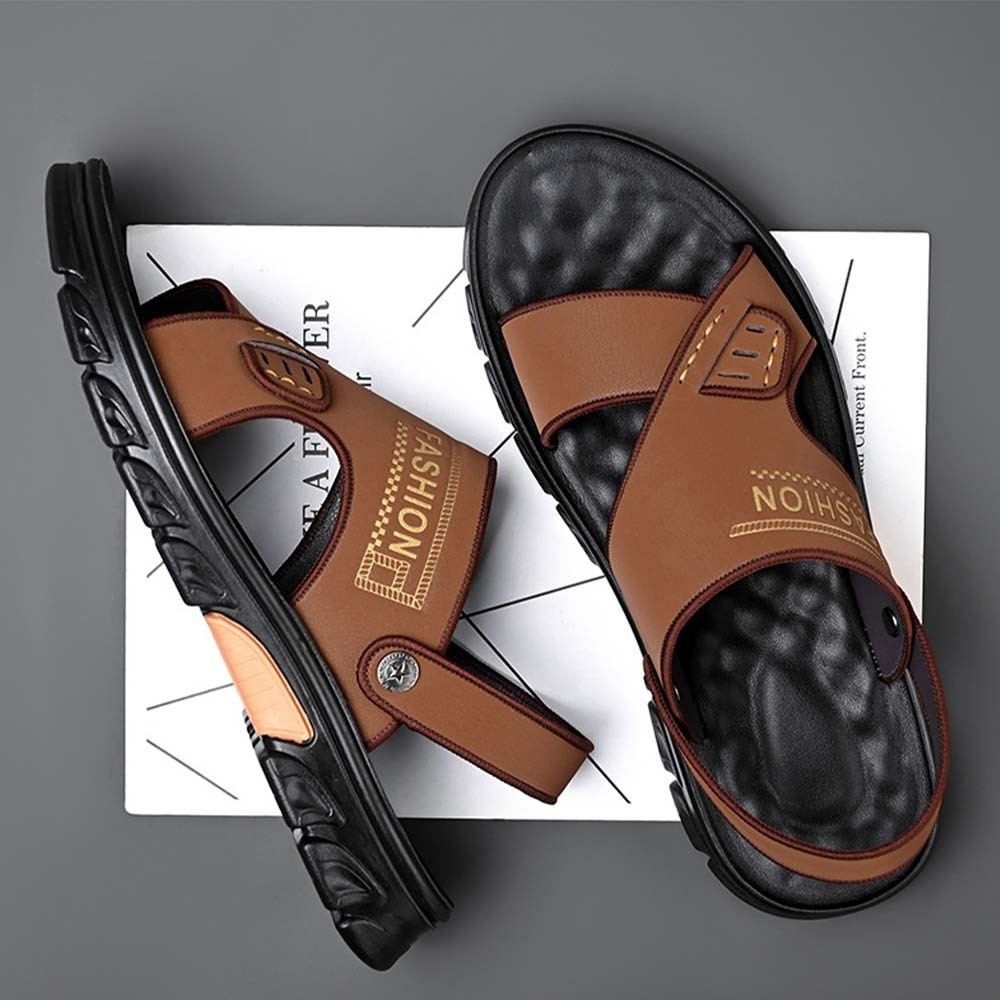 Sandalias de playa con punta abierta, antideslizantes y transpirables para hombre