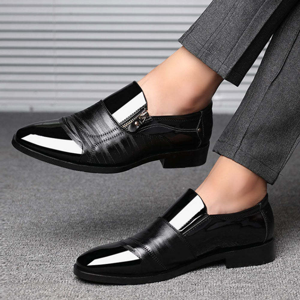 Olivoslindo Nuove scarpe da uomo in pelle con punta a punta in stile business